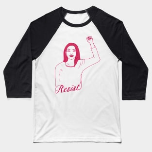 Resist -  Powerful Woman 3 Baseball T-Shirt